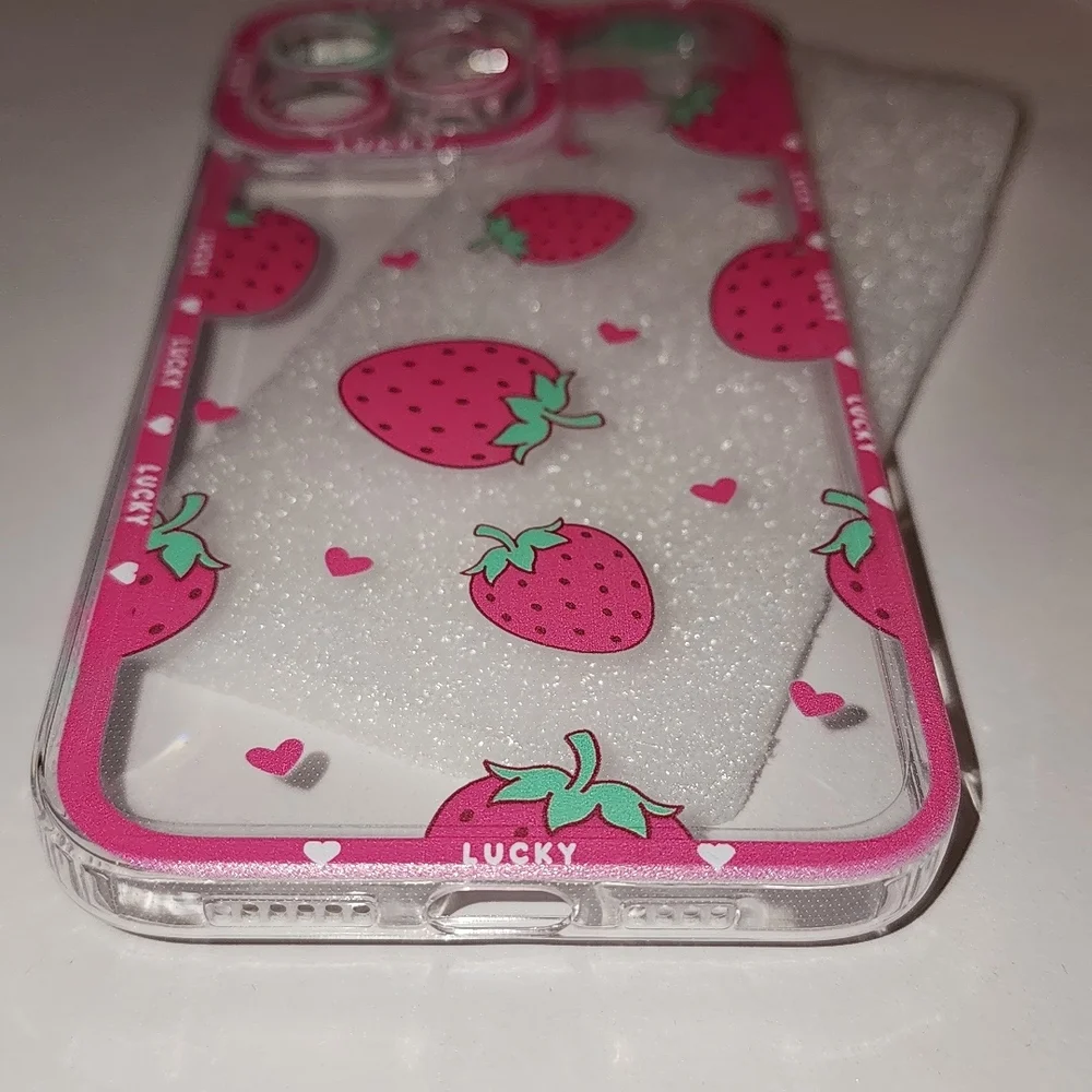 Brand new Apple IPhone 14 Pro Max Strawberry 🍓 Silicone Phone case